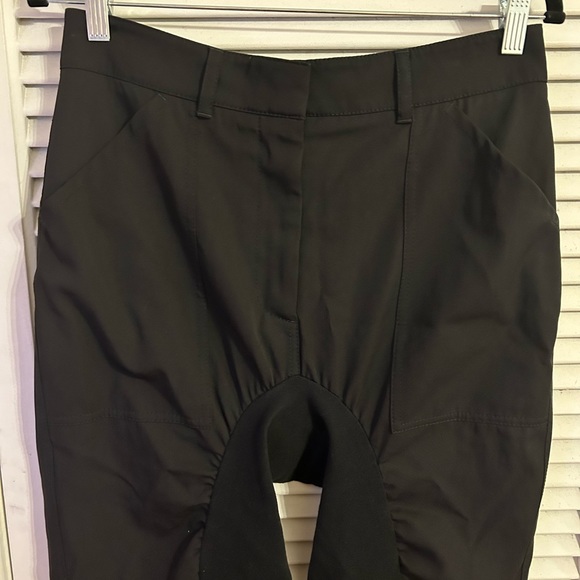 Stella McCartney Tina Ruched Wool and Cotton Pants in Black, Size 40 (US 4-6) - Picture 11 of 15